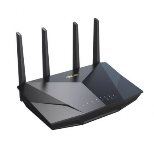 Рутер Asus Wireless Router, RT-AX5400, AX5400, Dual-Band, Tri-Core 1.5GHz CPU, 256MB/512MB Flash/RAM, Gigabit, AiProtection Pro, Adaptive QoS, VPN Fusion, IPTV, OFDMA, MU-MIMO, Beamforming, Link Aggregation, Port forwarding, AiMesh, Black-4