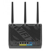 Рутер Asus Gaming Wireless Router, RT-BE86U, BE6800, Dual-Band, Quad-Core 2.6GHz CPU, 256MB/1GB Flash/RAM, 4K-QAM, MLO, 10G port, 2.5G quad-port, AiProtection Pro, Adaptive QoS, VPN Fusion, Instant Guard, IPTV, OFDMA, MU-MIMO, UTF-8 SSID, AiMesh, Black