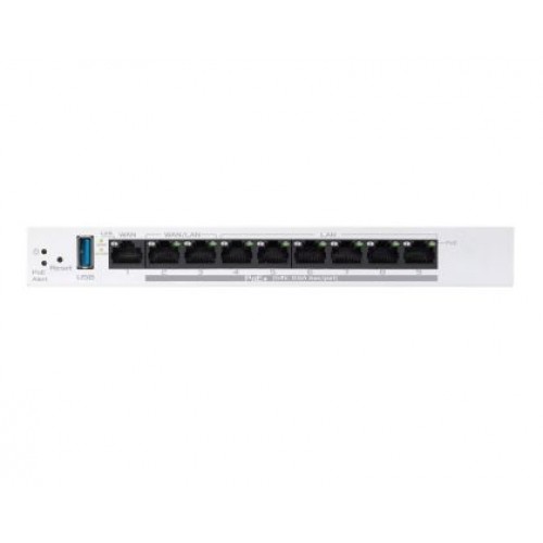 Рутер Asus Business Gigabit PoE+ VPN Wired Router, ExpertWiFi EBG19P, 8 PoE+ ports, 123W, 1 gigabit WAN+2 gigabit WAN/LAN, USB 3.2, PoE centralized control, SDN, guest portal, Multi-WAN, Commercial-Grade Network Security & VPN, wall mounting,White-4