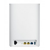 Меш система Asus Mesh WiFi, ZenWiFi AX Hybrid XP4 1PK, AX1800 + AV1300, Dual-Band, coverage up to 260m2, Quad-Core 1.2GHz CPU, 256MB/512MB Flash/RAM, Gigabit, AiProtection Pro, Adaptive QoS, VPN server/client, IPTV, OFDMA, Beamforming, AiMesh, White