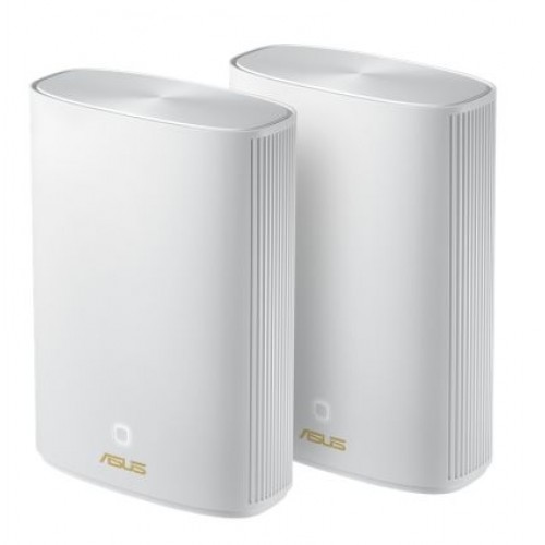 Меш система Asus Mesh WiFi, ZenWiFi AX Hybrid XP4 2PK, AX1800 + AV1300, Dual-Band, coverage up to 500m2, Quad-Core 1.2GHz CPU, 256MB/512MB Flash/RAM, Gigabit, AiProtection Pro, Adaptive QoS, VPN server/client, IPTV, OFDMA, Beamforming, AiMesh, White-1