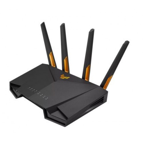 Рутер Asus Gaming Wireless Router,TUF Gaming AX3000 V2, AX3000, Dual-Band, Quad-Core 1.7GHz CPU, 256MB/512MB Flash/RAM, 2.5Gport, AiProtection Pro, Adaptive QoS, VPN Fusion, IPTV, OFDMA, Beamforming, Link Aggregation, Port forwarding, AiMesh, Black