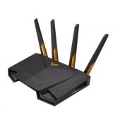 Рутер Asus Gaming Wireless Router,TUF Gaming AX3000 V2, AX3000, Dual-Band, Quad-Core 1.7GHz CPU, 256MB/512MB Flash/RAM, 2.5Gport, AiProtection Pro, Adaptive QoS, VPN Fusion, IPTV, OFDMA, Beamforming, Link Aggregation, Port forwarding, AiMesh, Black