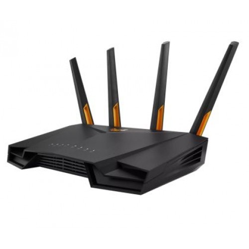 Рутер Asus Gaming Wireless Router,TUF Gaming AX3000 V2, AX3000, Dual-Band, Quad-Core 1.7GHz CPU, 256MB/512MB Flash/RAM, 2.5Gport, AiProtection Pro, Adaptive QoS, VPN Fusion, IPTV, OFDMA, Beamforming, Link Aggregation, Port forwarding, AiMesh, Black-5