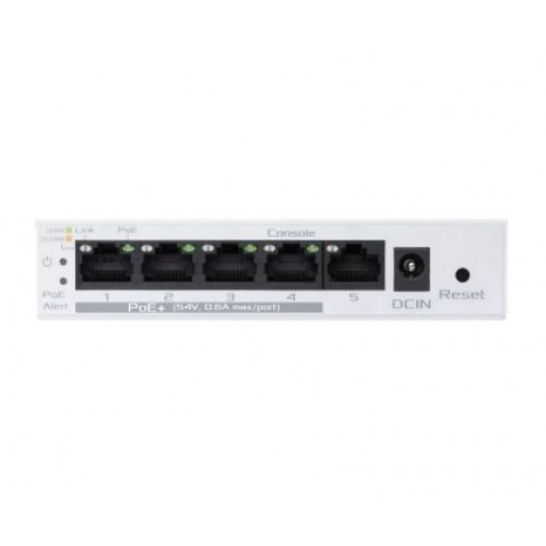 Комутатор Asus Business 5Port Smart Managed Switch PoE+,ExpertWiFi EBP15, 4 ports PoE+, 60W, VLAN, QoS, Port Mirroring, wall mounting,White-4