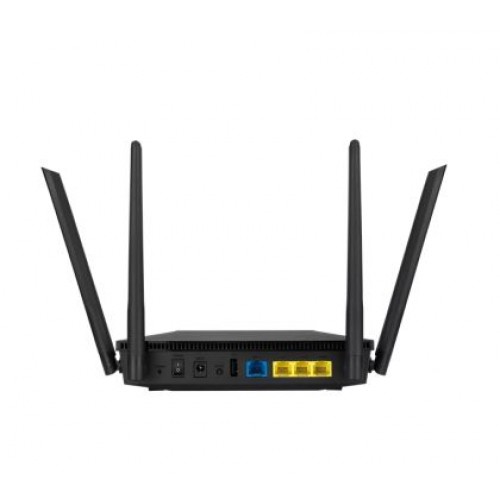 Рутер Asus Wireless Router,RT-AX1800U, AX1800, Dual-Band, Dual-Core 880MHz CPU, 128MB/256MB, Gigabit, AiProtection Classic, Traditional QoS, VPN server/client, IPTV, OFDMA, MU-MIMO, Beamforming, AiMesh,Black-1