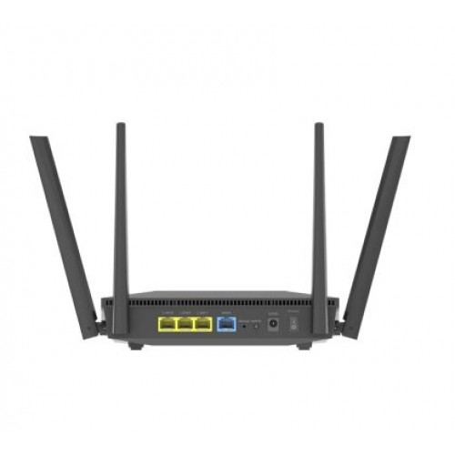 Рутер Asus Wireless Router, RT-AX52, Dual-Band, Dual-Core 1.3GHz CPU, 128MB/256MB, Gigabit, Instant Guard, Traditional QoS, VPN server/client, IPTV, OFDMA, Beamforming, AiMesh-4