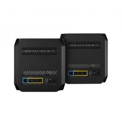 Меш система Asus Gaming Mesh WiFi system, ROG Rapture GT6 2PK, AX10000,Tri-Band, up to 540m2, Tri-Core 1.7GHz CPU, 256MB/512MB Flash/RAM, 2.5G port, AiProtection Pro, Adaptive QoS, VPN server/client, IPTV, OFDMA, MU-MIMO, Beamforming, Link Aggregation, Ai-1