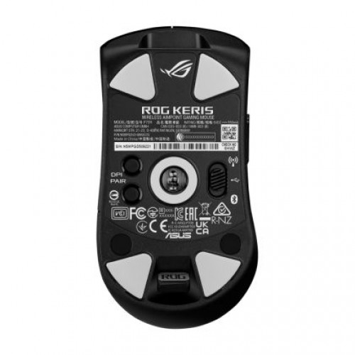 Мишка Asus ROG Keris Wireless AimPoint Gaming Mouse, Tri-mode connectivity (2.4GHz RF, Bluetooth, Wired), 36000 DPI sensor, 5 programmable buttons, ROG SpeedNova, Replaceable switches, Paracord cable, Black-2