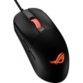 Мишка Asus ROG Strix Impact III Gaming Mouse, Semi-Ambidextrous, Wired, Lightweight, 12000 DPI sensor, 5 programmable buttons, Replaceable switches, Paracord cable, FPS gaming mouse, Black