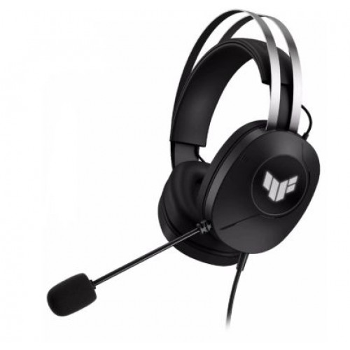 Слушалки AsusTUF Gaming H1 Gen II Headset (Lightweight 297-g, wired USB-A connection, 40 mm Drivers, Virtual 7.1 Surround Sound, Team-Speak Certified Mic, Durable Ear Cushions, For PC, PS5),Black-1