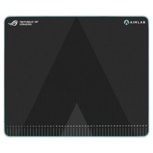 Подложка за мишка Asus ROG Hone Ace Aim Lab Edition Gaming Mouse Pad, 508 X 420 x 3 mm, Large Size, Soft, Hybrid Cloth Material, Non-Slip Rubber Base, Esports & FPS Gaming,Black