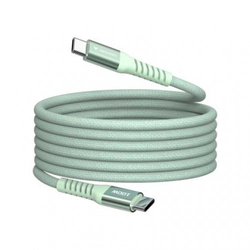 Кабел Verbatim Sync & Charge USB-C to USB-C 100W Magnetic 120 cm - Green-2