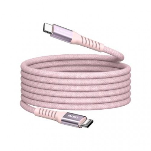 Кабел Verbatim Sync & Charge USB-C to USB-C 100W Magnetic 120 cm - Pink-2