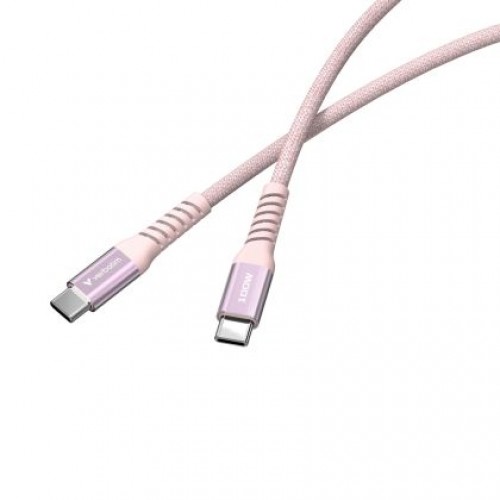Кабел Verbatim Sync & Charge USB-C to USB-C 100W Magnetic 120 cm - Pink-4