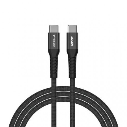 Кабел Verbatim Sync & Charge USB-C to USB-C 100W Magnetic 120 cm - Black-3