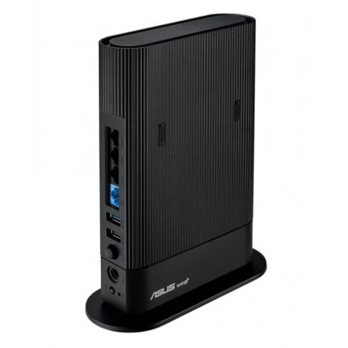 Рутер Asus Wireless Router, RT-AX59U, AX4200, Dual-Band, Quad-Core 2.0GHz CPU, 128MB/512MB Flash/RAM, Gigabit, AiProtection Pro, Adaptive QoS, Instant Guard, VPN Fusion, IPTV, OFDMA, Beamforming, Port forwarding, AiMesh, Black-1