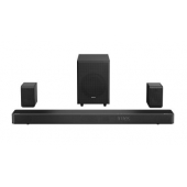 Аудио система Hisense AX5125H 5.1.2Ch Sound Bar with Wireless Subwoofer, 500W, Dolby Atmos, Bluetooth 5.3, 4K HDMI Pass Through, DTS:X, HDMI/AUX/ARC/Optical/USB, 7 EQ Modes