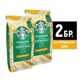 Кафе Starbucks Blonde Espresso Roast, на зърна, 2x200 g