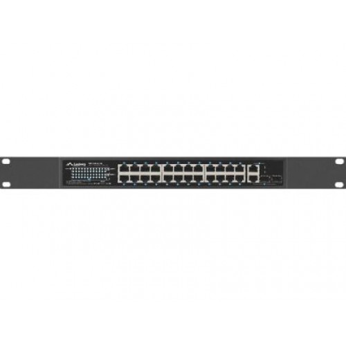 Комутатор Lanberg switch 24x 100mb poe+/2x combo rack 19