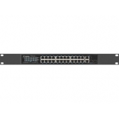 Комутатор Lanberg switch 24x 100mb poe+/2x combo rack 19