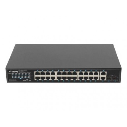 Комутатор Lanberg switch 24x 1GB poe+/2x GB 2x sfp rack 19