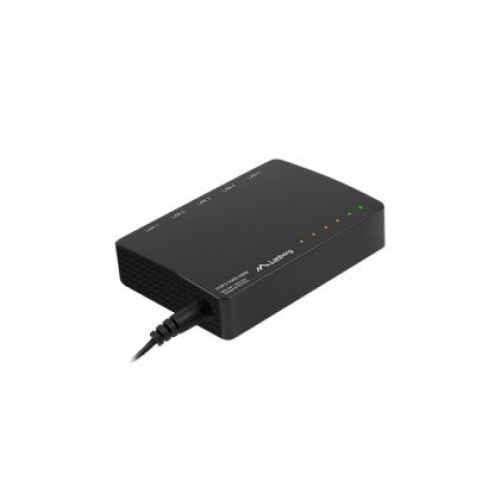 Комутатор Lanberg switch dsp3-1005-60w 5x 1GB poe+ (4 port poe 30w/port max 60w) unmanaged desktop