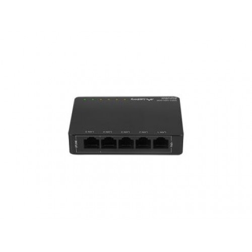Комутатор Lanberg switch dsp3-1005-60w 5x 1GB poe+ (4 port poe 30w/port max 60w) unmanaged desktop-3