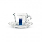 Стъклени чаши с чинийки Lavazza Glass Collection Cappuccino 12 бр.