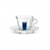 Стъклени чаши с чинийки Lavazza Glass Collection Cappuccino 12 бр.