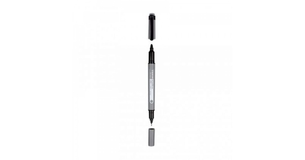 Перманентен маркер за CD/DVD Office Point CD653 С два върха 0.4-3 mm Черен