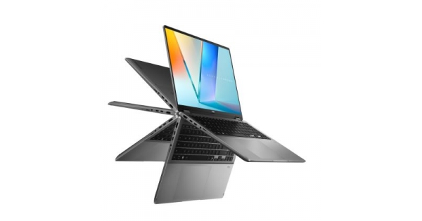 Лаптоп Asus Vivobook Flip TP3607SA-RJ004W,Intel Ultra 5  226V 16GB 2.1 GHz (8MB Cache, up to 4.5 GHz,)16.0 OLED WQXGA+(WQ+) 2880X1800 16:10 Bend+400nits(HDR) Glare , LPDDR5X 16GB ( onbd) 512 GB SSD, Windows 11, Matte Gray + Backpack
