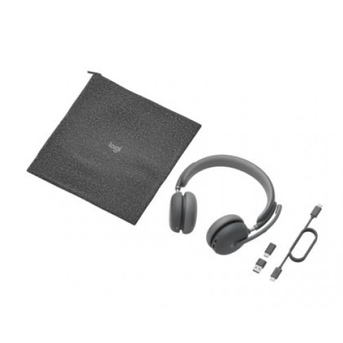 Слушалки Logitech Zone Wireless 2 Headset, Teams - GRAPHITE-5