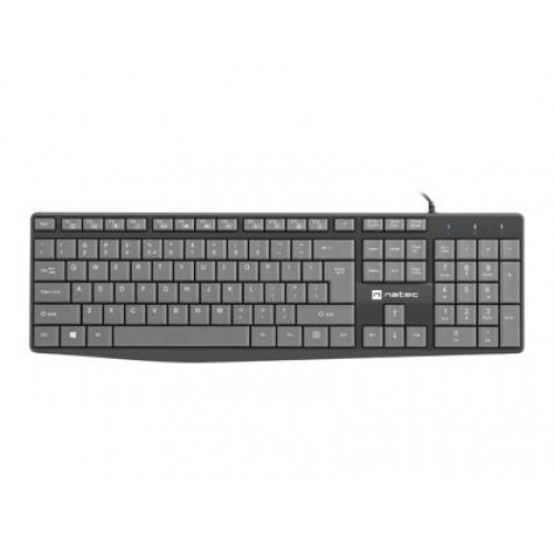 Клавиатура Natec keyboard Nautilus SLIM Black-Grey US layout