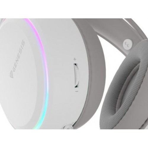 Слушалки Genesis Headset Neon 613 G2 With Microphone RGB Illumination White-1