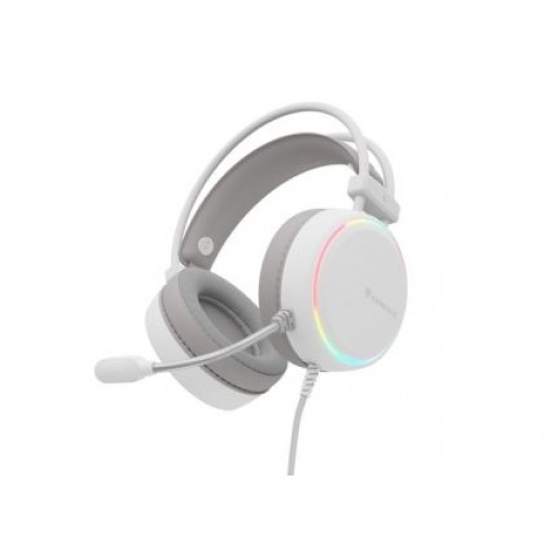 Слушалки Genesis Headset Neon 613 G2 With Microphone RGB Illumination White-2