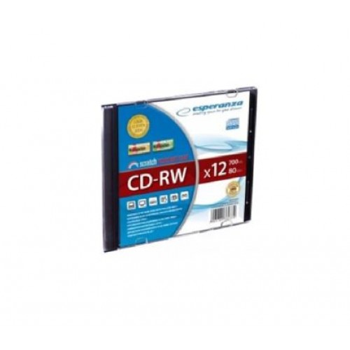 CD-RW Esperanza 12x 700 MB Тънка кутия