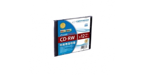 CD-RW Esperanza 12x 700 MB Тънка кутия