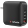 Зарядно устройство Verbatim Mini GaN Charger 165W 4 Port US plug with EU and UK adaptors