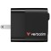Зарядно устройство Verbatim Mini GaN Charger 65W 2 Port retractable cable display US plugs with EU and UK adaptors