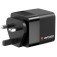 Зарядно устройство Verbatim Mini GaN Charger 65W 2 Port retractable cable display US plugs with EU and UK adaptors