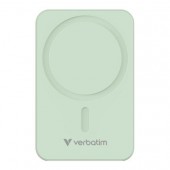 Външна батерия Verbatim Charge 'n' Go Essentials Power Bank Magnetic Wireless 20000mAh Green