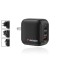 Зарядно устройство Verbatim Mini GaN Charger 70W 3 Port US plug with EU and UK adaptors