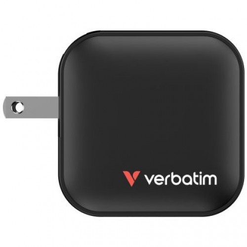 Зарядно устройство Verbatim Mini GaN Charger 70W 3 Port US plug with EU and UK adaptors-4