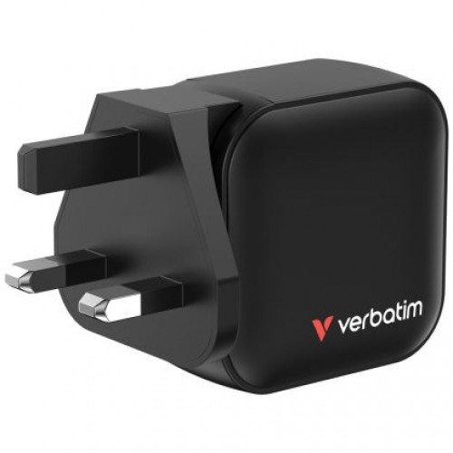 Зарядно устройство Verbatim Mini GaN Charger 70W 3 Port US plug with EU and UK adaptors-6