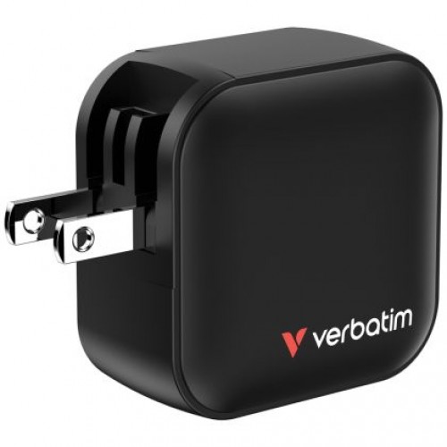 Зарядно устройство Verbatim Mini GaN Charger 70W 3 Port US plug with EU and UK adaptors-7