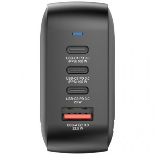 Зарядно устройство Verbatim Mini GaN Charger 100W 4 Port US plug with EU and UK adaptors-1