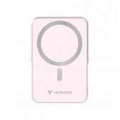 Външна батерия Verbatim Charge 'n' Go Power Bank with Stand Magnetic Wireless 10000mAh Pink