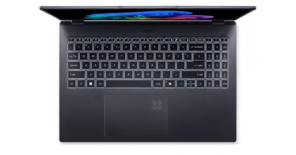 Лаптоп Acer Swift GO 16, SFG16-61-R418, AMD Ryzen 7 350 with AI (Up to 5.0GHz, 16MB), 16” WUXGA+ OLED 120Hz, Adobe&DCI-P3 100%, 1*32GB DDR5, 1024GB PCIe NVMe SSD, AMD Radeon 860M, QHD IR cam, WIFI7+BT, Win 11 Home,Titanium Gray-3