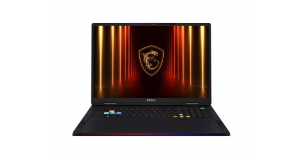Лаптоп MSI Raider A18 HX A9WJG, NVIDIA GeForce RTX 5090 24GB GDDR7 1824 AI TOPS, AMD Ryzen 9 9955HX3D (16C/32T Up to 5.4 GHz, 128 MB L3), 18